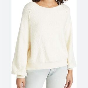 Free People Found My Friend Pullover Ivory Long Sleeve Sweater Women’s Size XS